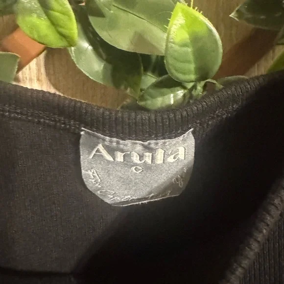 Arula Black Embellished Feather Strap Crop Top NWT – Size C #1 - Picture 4 of 9